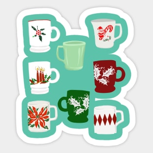 Christmas mugs Sticker